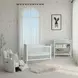 Modern Nursery White Convertible Crib