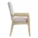 Arcadia Gray Upholstered Arm Chair Set of 2