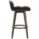 Stafford Bravo Black Swivel Upholstered Bar Stool
