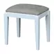 Home Accents White Upholstered Vanity Stool
