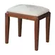 Home Accents Espresso Upholstered Vanity Stool