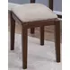 Home Accents Espresso Upholstered Vanity Stool