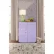 Beau Lavender Lacquer 2 Door Soft Close Accent Cabinet