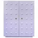 Beau Lavender Lacquer 2 Door Soft Close Accent Cabinet