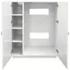 Beau White Lacquer 2 Door Soft Close Accent Cabinet