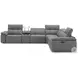 Beaumont Dark Gray Leather 142" Power Reclining Sectional