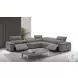 Beaumont Dark Gray Leather 142" Power Reclining Sectional