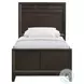 Warren Merlot Twin Panel Bed