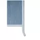 Beckett Dyed Grasscloth and Light Blue Matte Lacquer 4 Drawer Chest