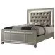 B0846J Silver Upholstered Panel Bedroom Set