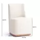 Melissa Cream Performance Fabric Upholstered Dining Chair