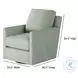 Bella Eucalyptus Swivel Glider