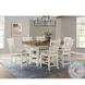 Marlow Antique White And Walnut Counter Height Dining Room Set