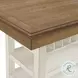 Marlow Antique White And Walnut Counter Height Dining Room Set