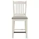 Marlow Antique White And Walnut Counter Height Dining Room Set
