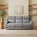 Belmont Charcoal 91" Zero Gravity Triple Power Reclining Sofa with Drop Down Table and USB Charging