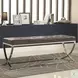 501156 Black Vinyl Bench
