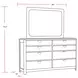 Escape Glazed Natural Oak Dresser And Mirror
