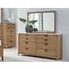 Escape Glazed Natural Oak Dresser And Mirror