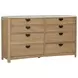 Escape Glazed Natural Oak Dresser And Mirror