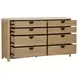Escape Glazed Natural Oak Dresser And Mirror