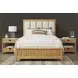 Escape Glazed Natural Oak Queen Panel Bed