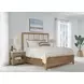 Escape Glazed Natural Oak Queen Panel Bed