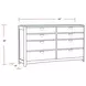 Escape Glazed Natural Oak Dresser