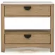 Escape Glazed Natural Oak Nightstand