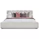Escape Fluffy River Rock Queen Upholstered Panel Bed