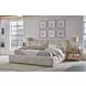 Escape Fluffy River Rock Queen Upholstered Panel Bed