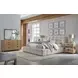 Escape Fluffy River Rock Queen Upholstered Panel Bed