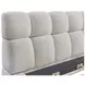 Escape Fluffy River Rock Queen Upholstered Panel Bed