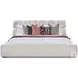 Wanderlust Fluffy River Rock Queen Upholstered Panel Bed