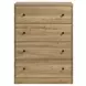 Vega Natural Oak Melamine Bookcase Youth Bedroom Set