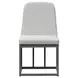 Nash Outdoor Dining Gray Upholstered Outdoor Side Chair Set of 2
