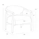 Gavina Gifford Script Upholstered Lounge Chair