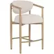 Sigrid Monument Oatmeal Upholstered Counter Height Stool