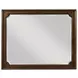 Kingswell Rich Hazelnut 8 Drawer Witham Bureau with Rectangular Mirror