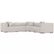Bliss Cream 5 Piece Modular Power Reclining Sectional with Pillows