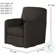 Flash Dance Halifax Java Swivel Glider