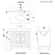 Bixby Matte White Lacquer Carrera Marble Top Bath Vanity
