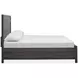Meadowrise Raisin Black King Panel Bed