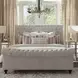 Jackie Crepe Queen Upholstered Sleigh Bed