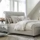Jackie Crepe Queen Upholstered Sleigh Bed