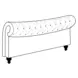 Jackie Crepe King Upholstered Sleigh Bed