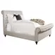 Jackie Crepe King Upholstered Sleigh Bed