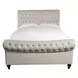 Jackie Crepe King Upholstered Sleigh Bed