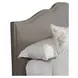 Jamie Falstaff Gray Performance Fabric Queen Upholstered Panel Bed