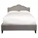 Jamie Falstaff Gray Performance Fabric King Upholstered Panel Bed